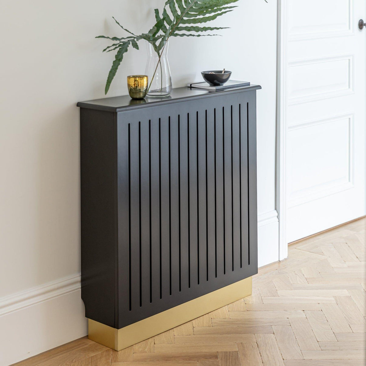 Iliana Small Radiator Cover in Charcoal Grey Laura James