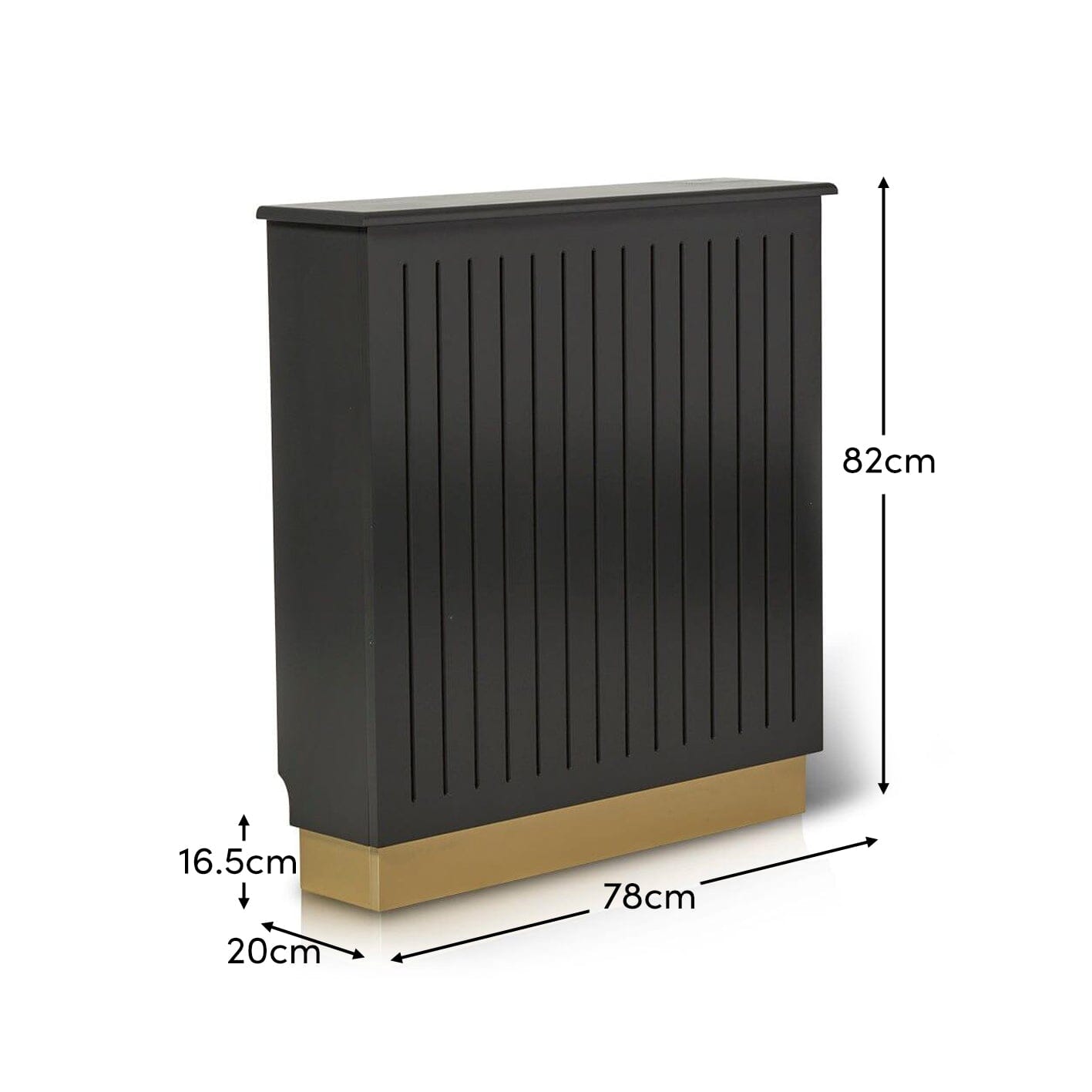 Iliana Small Radiator Cover in Charcoal Grey - Laura James
