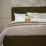 Hannah King Ottoman Bed - Moss Green - Laura James