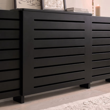 Asha Adjustable Radiator Cover - Jet Black - Laura James 