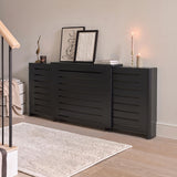 Asha Adjustable Radiator Cover - Jet Black - Laura James 