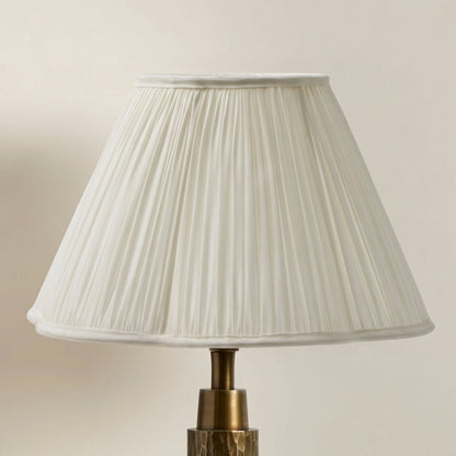 Radley 33cm Gathered Lamp Shade - Cotton White - Laura James 