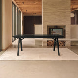 Sabina 160-240cm Black Oak Extending Dining Table - Laura James