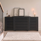 Asha Adjustable Radiator Cover - Jet Black - Laura James 