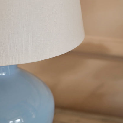 Launton 27cm Ceramic Lamp Base - Cornflower Blue - Laura James 
