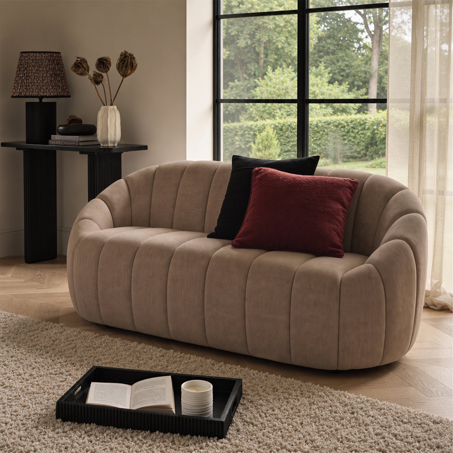 Dune 2 Seater Sofa - Natural Brown - Laura James 