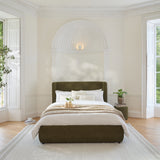 Hannah King Ottoman Bed - Moss Green - Laura James