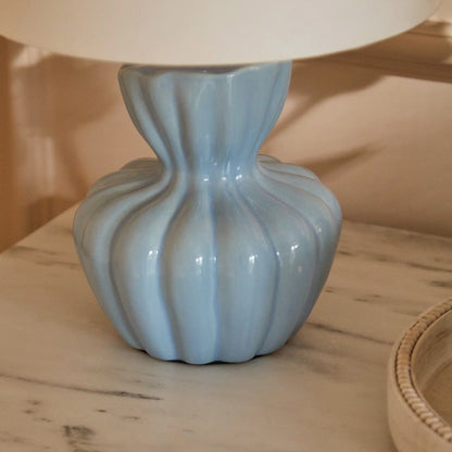 Dawes 30cm Ceramic Lamp Base - Cornflower Blue - Laura James 