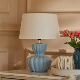 Dawes 30cm Ceramic Lamp Base - Cornflower Blue - Laura James 