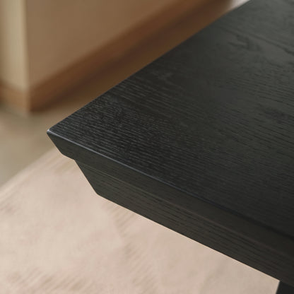 Sabina 160-240cm Black Oak Extending Dining Table - Laura James 