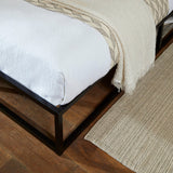 Indy Double Platform Bed - Black Metal - Laura James