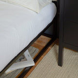 Indy King Size Platform Bed - Black Metal - Laura James