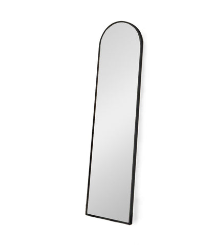 Ingham 140X40cm Metal Arch Mirror - Black - Laura James