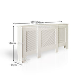 Jack Extending Radiator Cover - White - Laura James