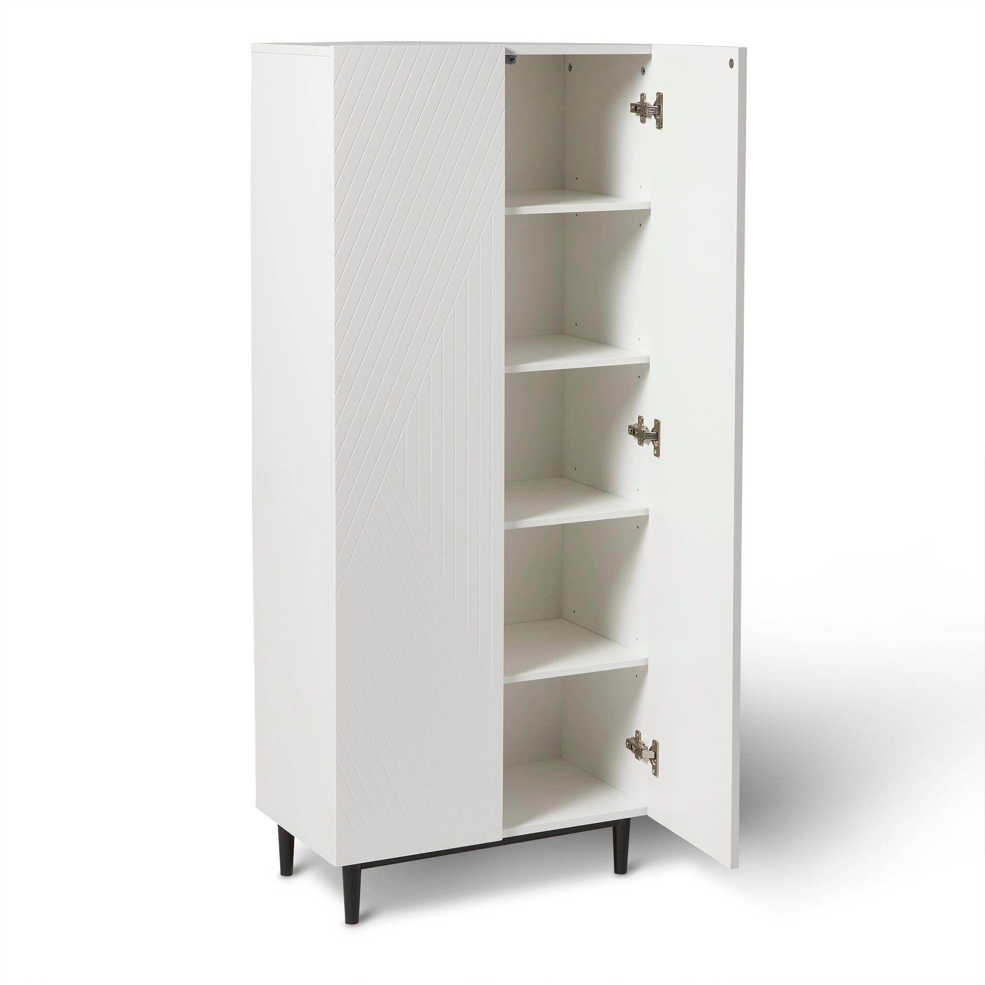 Jack Shoe Cabinet Geometric White Laura James
