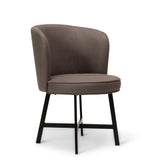 Jacob dining chairs - set of 2 - steel grey and black - Laura James
