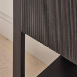Jade 2 Door Tall Cabinet - Black - Laura James