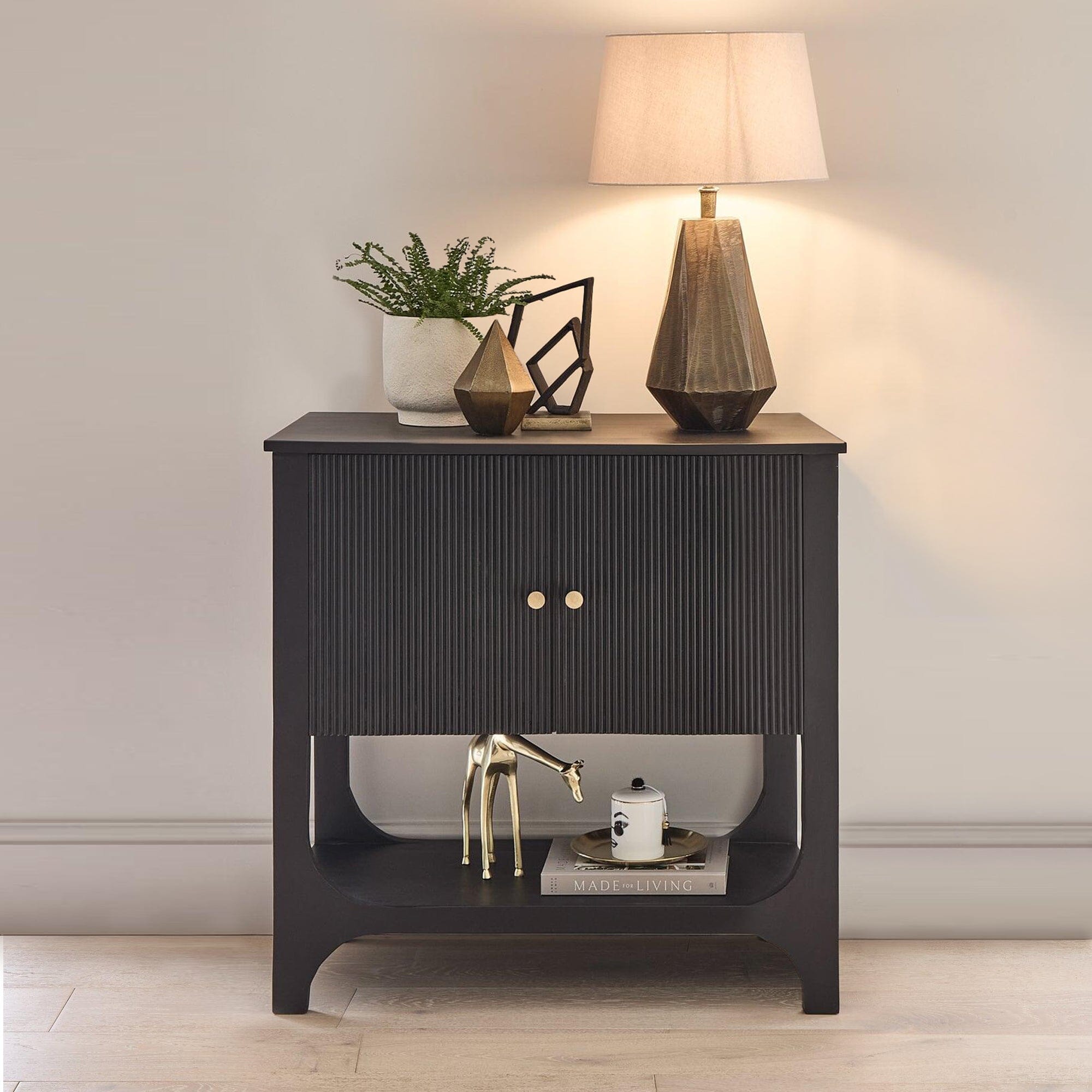 Jade 2 Door Sideboard - Black - Laura James
