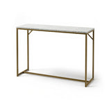 Jay console table - concrete effect and chrome - Laura James