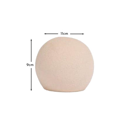 Kelton 9cm Ceramic Ball Ornament - Taupe