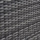 Kemble 2 Seater Rattan Bistro Dining Set in Grey - Laura James