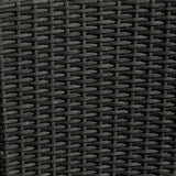 Cube 8 Seater Rattan Outdoor Dining Set with Grey Parasol - Black Weave