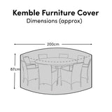 Garden Furniture Cover For Kemble 8 Seater Round Dining Set - Laura James