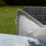 8 Seater Rattan Dining Table Set in Grey - Garden Furniture Outdoor - Laura James