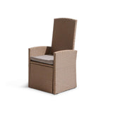 Kemble/Marston Garden Reclining Chair with Cushion - Natural Brown