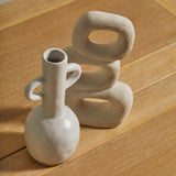 Kinsley 26cm Ceramic Abstract Ornament - White - Laura James