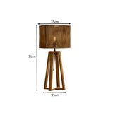 Konduru Large Cross Base Natural Jute Table Light - Laura James