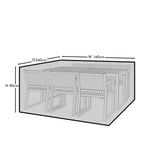 Medium Rectangular Garden Furniture Cover - Lennox - Marston - Shiro - Amelia & Hali Sets