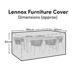 Rectangular Rain Cover 285x190x85cm- Laura James