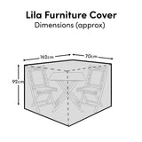 Lila Bistro Raincover - 162x70x92cm