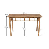 Lila Bamboo Garden Dining Table - 120cm
