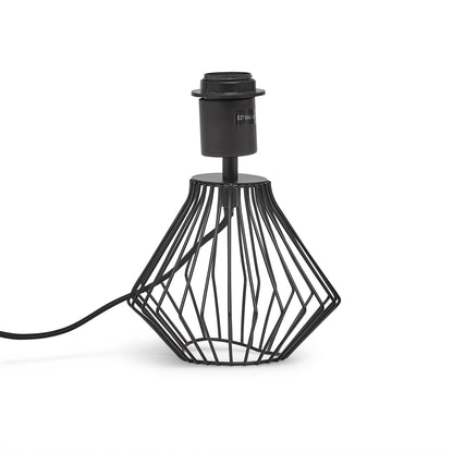 Litton 22cm Metal Table Lamp Base - Black