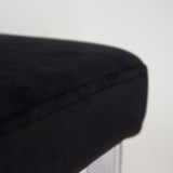 Lola Black Velvet Dining Chair with Chrome Legs - Laura James