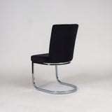 Lola Black Velvet Dining Chair with Chrome Legs - Laura James