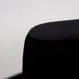 Lola Black Velvet Dining Chair with Chrome Legs - Laura James