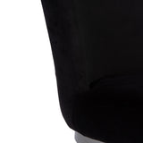 Lola Black Dining Chairs - Set of 2 - Chrome Legs - Laura James 