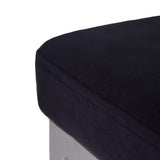 Lola Black Dining Chairs - Set of 2 - Chrome Legs - Laura James 