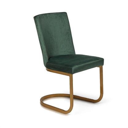 Lola Dining Chairs - Set Of 2 - Green & Gold - Laura James 