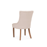 Louis Sand Dining Chairs - Set of 2 - Light Wood Legs - Laura James 