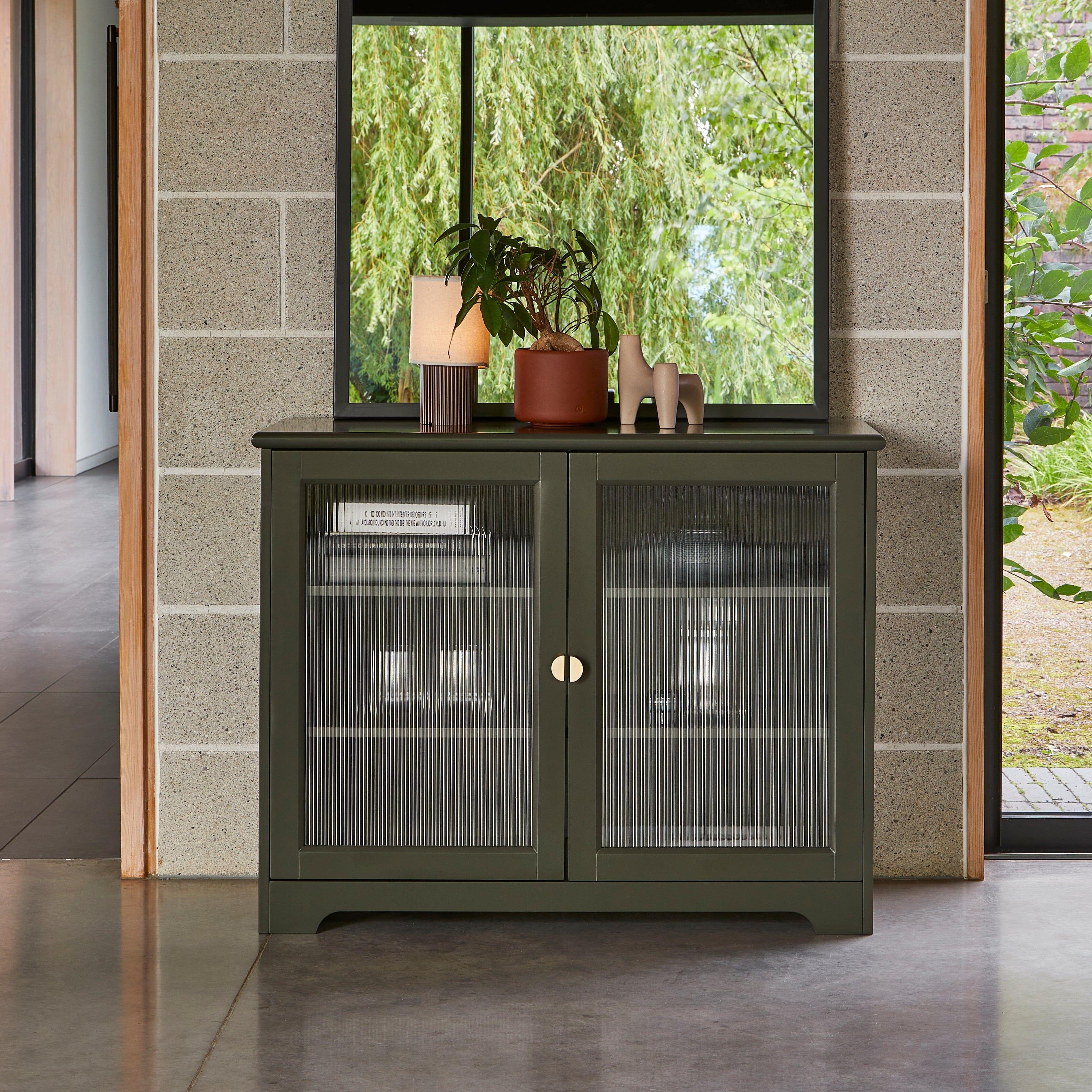 Lua Small 2 Door Sideboard in Fir Green - Laura James