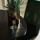 Lua Black Extendable Dining Table with Gold Legs - Laura James