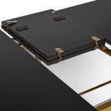 Lua extendable dining table - noir black - Laura James
