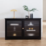 Lua Large 2 Door Sideboard in Noir Black - Laura James