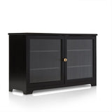 Lua Large 2 Door Sideboard in Noir Black - Laura James