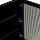 Lua Large 2 Door Sideboard in Noir Black - Laura James
