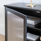 Lua Large 2 Door Sideboard in Noir Black - Laura James